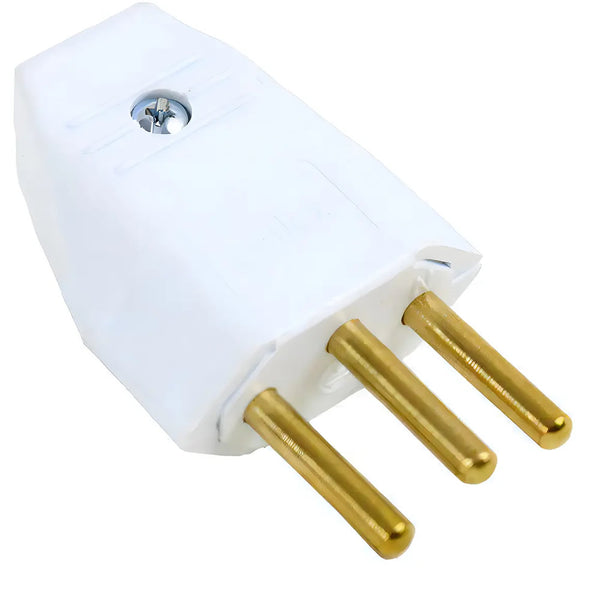 Plug Macho 2P+T 10A Perlex