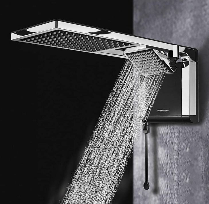 Chuveiro Acqua Duo Lorenzetti 5500w 127v Preto / Cromado