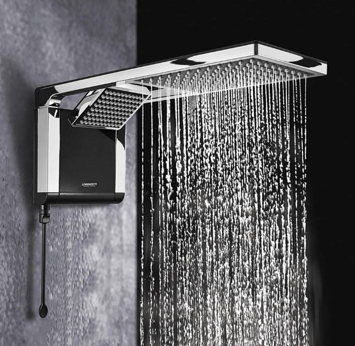 Chuveiro Acqua Duo Lorenzetti 5500w 127v Preto / Cromado