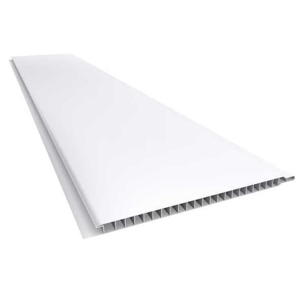 Forro Pvc Liso Plasbil Junta Seca Branco 200mm X 7mm 6m