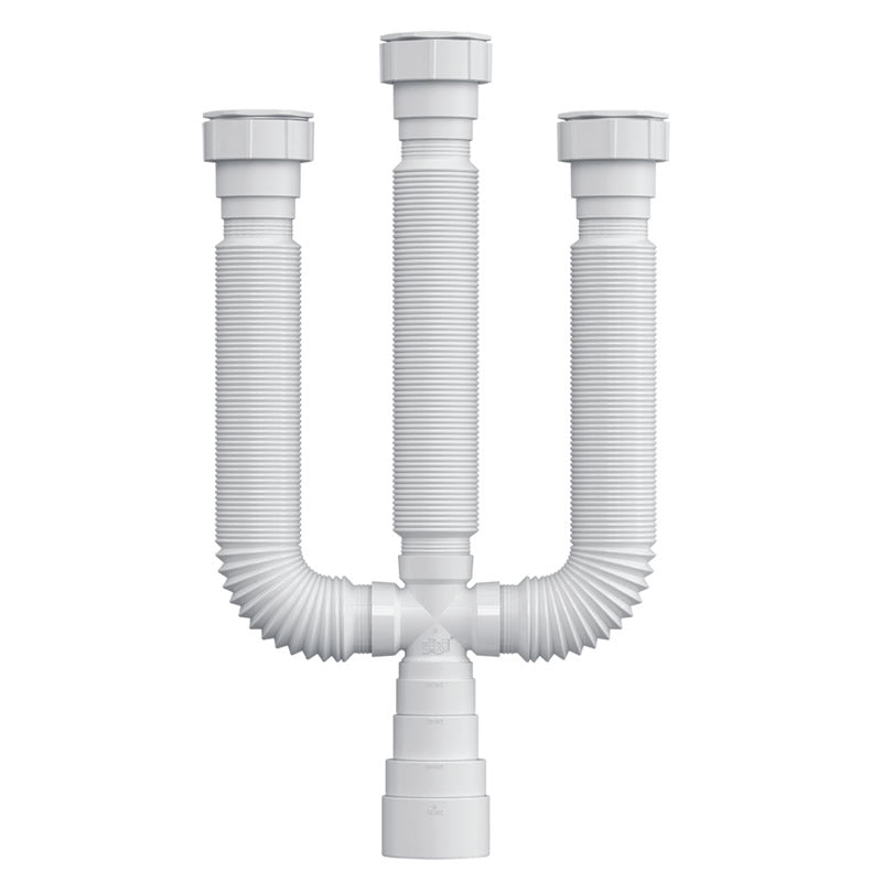 Sifão Tubo Extensível Universal Herc Branco 38 A 50mm