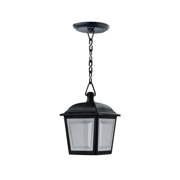 Lustre Pendente Preto Inj Sex Lente Cris Pla Dital