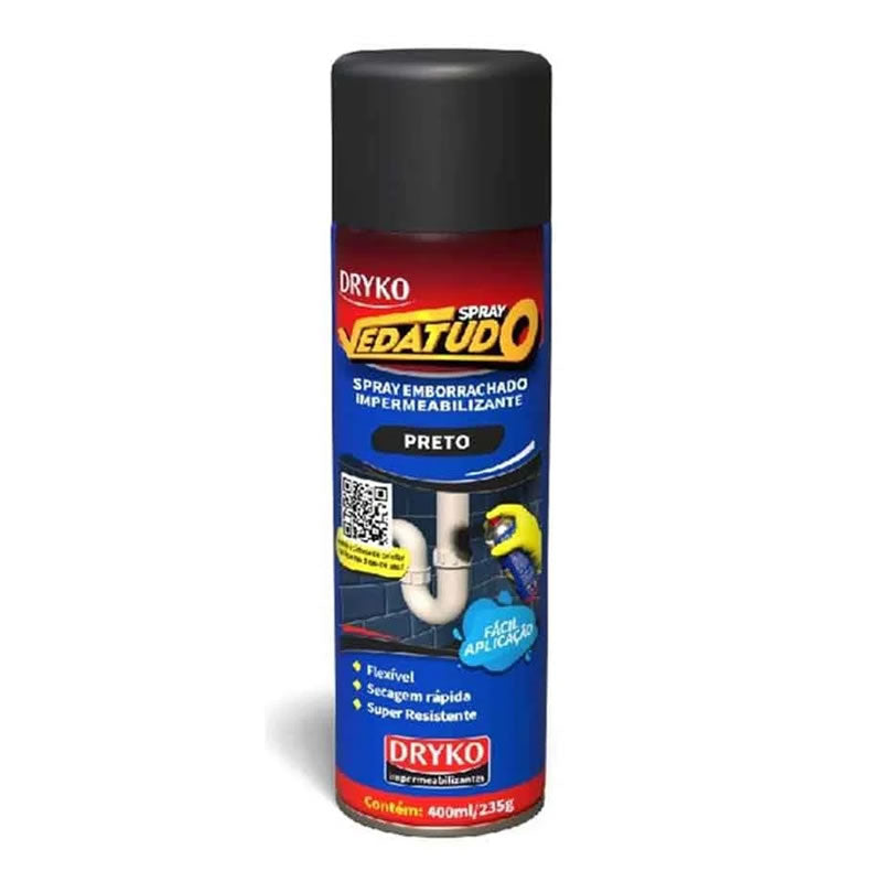SPRAY VEDATUDO IMPERMEABI PRETO 400ML