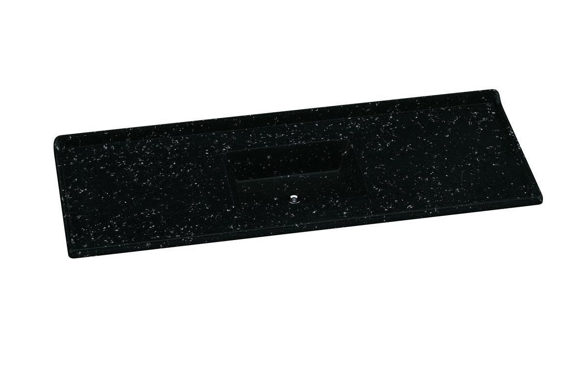 Pia Sintética Granito 150x55 Cm Preta A.J. Rorato