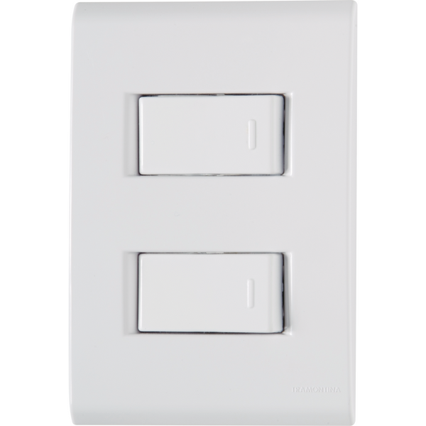 Conjunto 2 Interruptores Simples 10a 250v Tramontina Liz