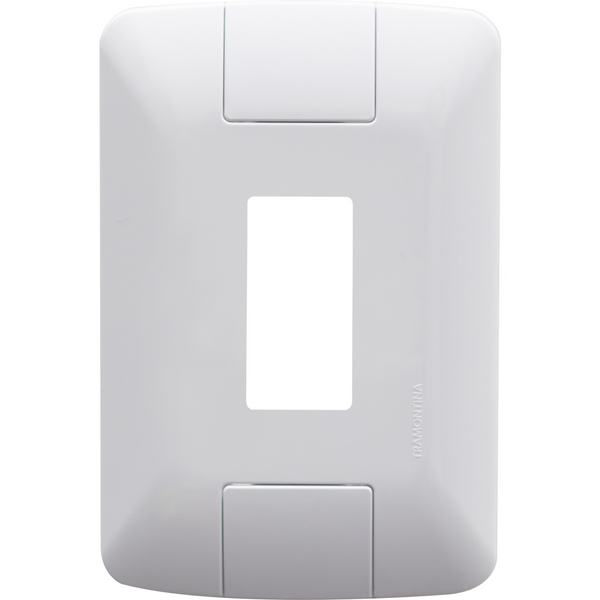 Placa 1 Posto Vertical 4x2 Tramontina Aria Branca