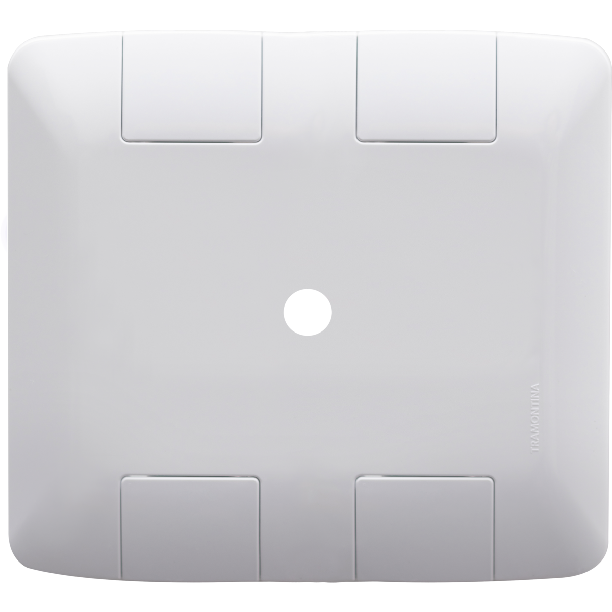 Placa 4x4 Com Furo Aria Tramontina Branca