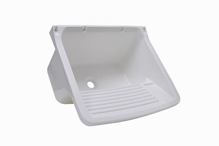Tanque De Plástico Astra 40 Litros Com Esfregador 58x52x32cm Branco