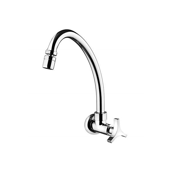 Torneira de Cozinha de Parede Loren Trio 1168 C33 Bica Móvel Cromada