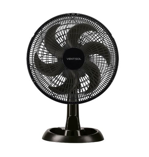 Ventilador de Mesa Ventisol Turbo Eco 30cm com 6 Pás Preto 220V