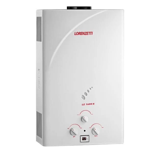 Aquecedor A Gás Lorenzetti 15l Digital Gn Lz1600de