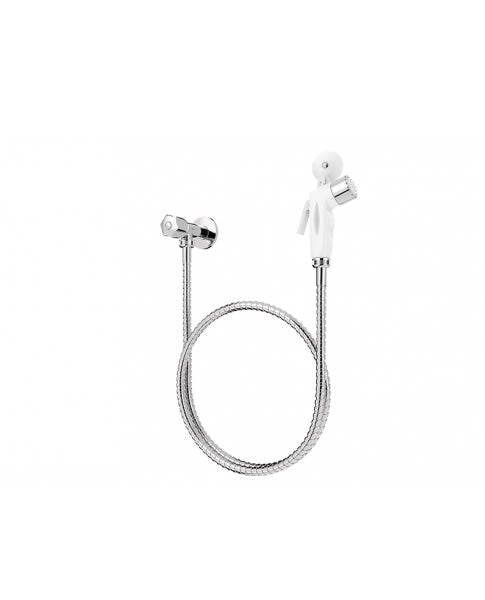 Ducha Higiênica Blukit Pop Branca Com Mangueira Flexível 1,20m