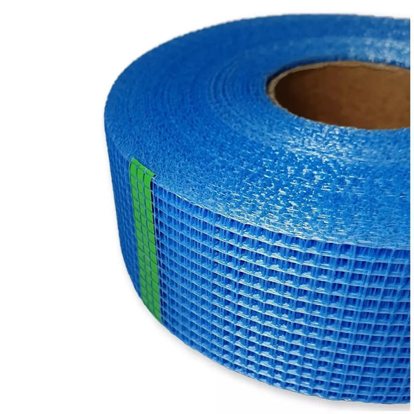 Fita Telada Fibratape Cemear Para Gesso 50mm X 45m Azul