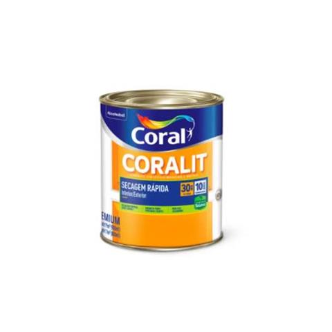Tinta Esmalte Sintético Coralit Total Balance Brilhante 900ml Branco