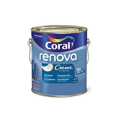 Tinta Acrílica Coral Renova Paredes E Tetos Branco 3.2 Litros