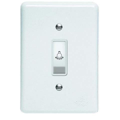 Conjunto Pulsador Para Campainha 10A Branco Linha P Lux Perlex