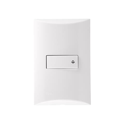 Pulsador De Campainha Iriel Brava 1 Módulo Branco