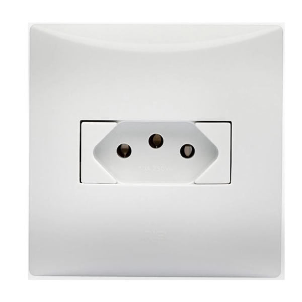 Tomada Soprano Sistemax Brava 2 Polos E Terra 20a 3 Pinos