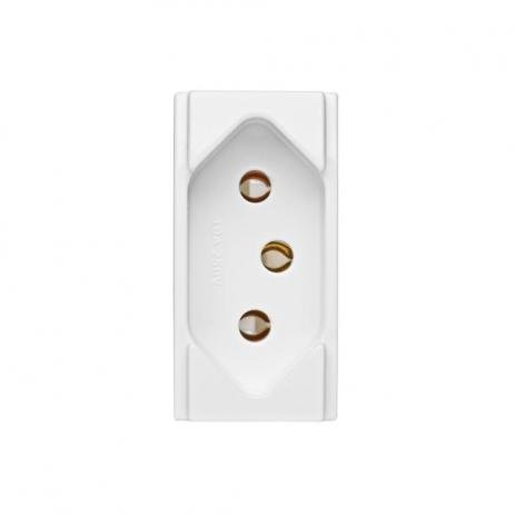 Modulo Tomada 2P+T 10A 3 Pinos Iriel Duale Up