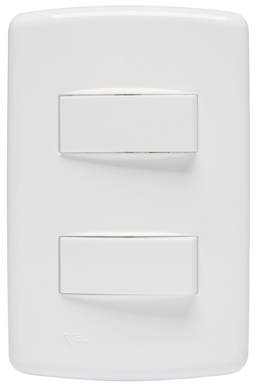 Interruptor Simples Iriel Duale Up 2 Teclas Branco