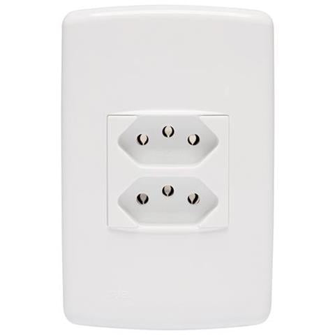 Tomada Iriel Duale Up Duplex 10A 2P+T