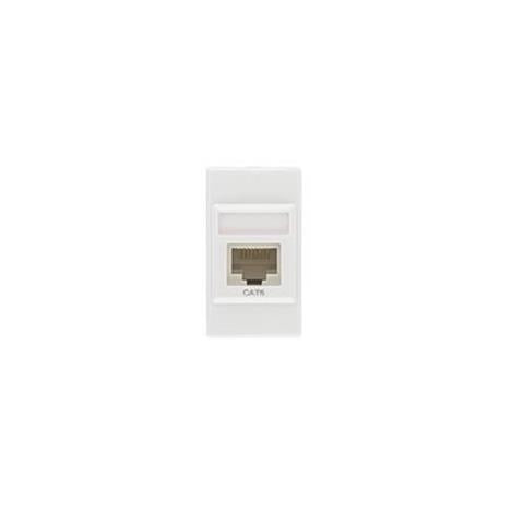Módulo Tomada RJ45 Cat6 Iriel Iris Branco