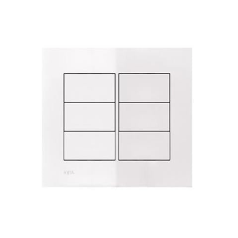 Placa Cega 4x4 Com Suporte 6m Iris Iriel Branco