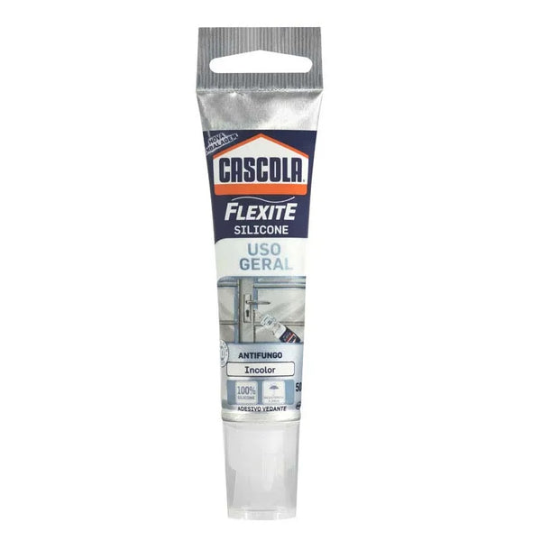 Cola Silicone Cascola Flexite Incolor Antifungo 50g