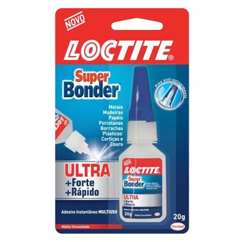 Cola Instantânea Super Bonder Ultra 20g com Pino Anti-entupimento