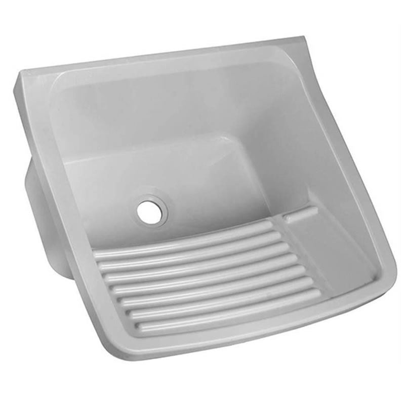 Tanque De Lavar Roupa Astra 22l Com Esfregador Cinza 47x43x27cm