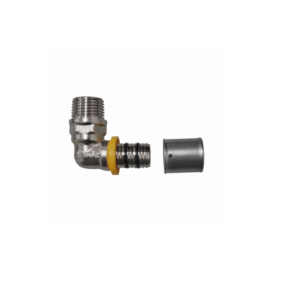 Kit 12 Cotovelos Macho Pex Gás Astra 16mm x 1/2 Pol