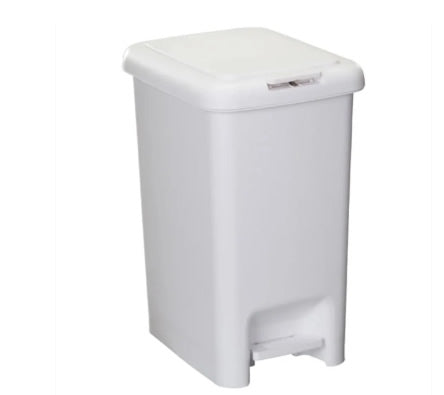 Lixeira Astra Dupla Abertura Com Pedal 10l Branca