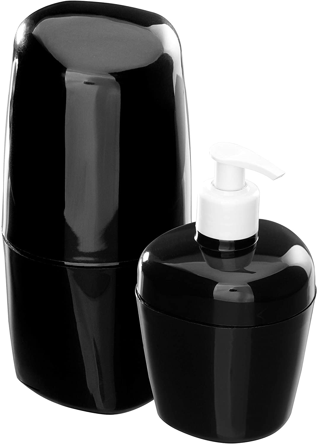 Kit Porta Escova E Sabonete 2 Peças Astra Preto
