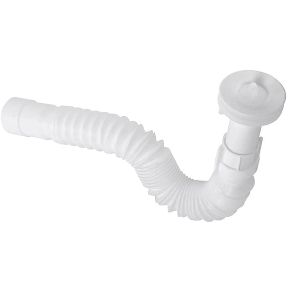 Sifão Sanfonado Universal Com Válvula Astra Branco
