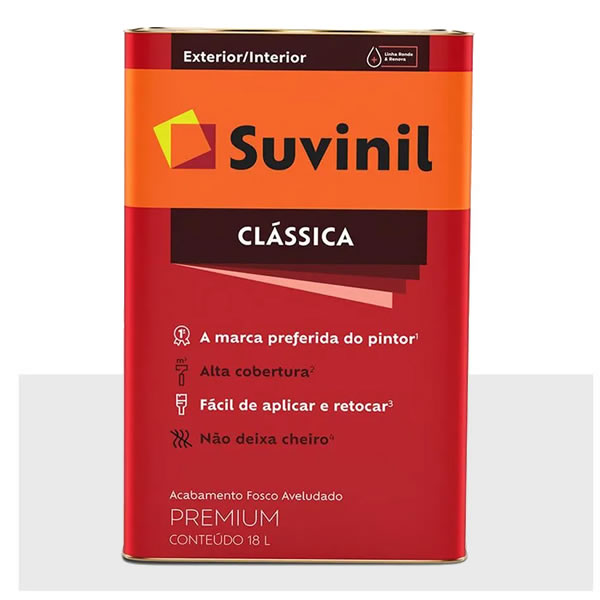 Tinta Suvinil Toque Fosco Branco Neve 18 Litros