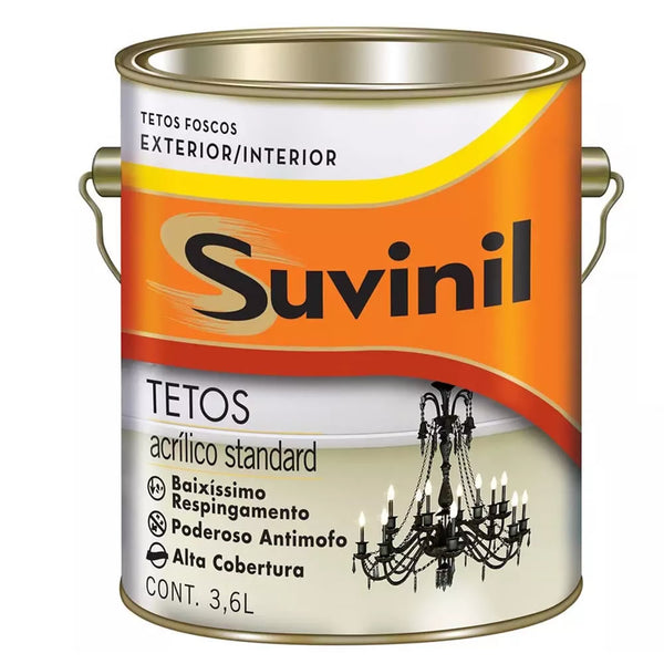 Tinta Suvinil Tetos Branco Neve Fosco 3.6 Litros