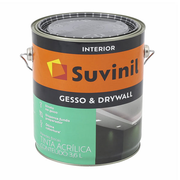 Tinta Suvinil Para Gesso Branco 3.6 Litros