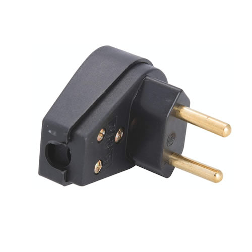 Plug Macho 90 Graus 2P 20A Preto Com Prensa Cabo Tramontina