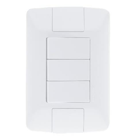 Conjunto 3 Interruptores Simples 6A 250V Tramontina Aria