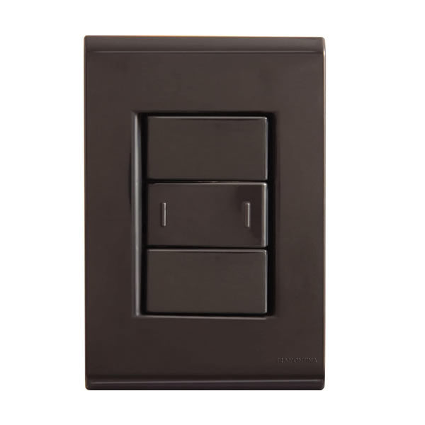 Conjunto Interruptor Paralelo 10a 250v Tramontina Grafite
