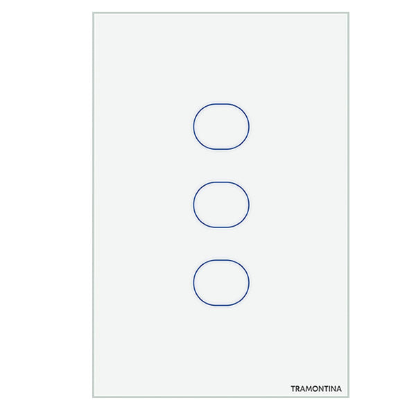Interruptor Smart Touch 3 Teclas Bivolt 10A Tramontina