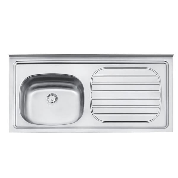 Pia Inox Tramontina Standard 120x55cm Cuba Esquerda