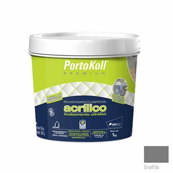 Rejunte Acrílico Portokoll Grafite 1kg Parex Group