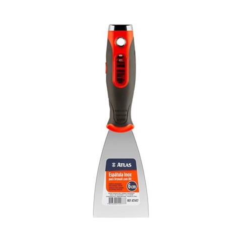 ATLAS Espátula Inox 2,5" para Drywall com Bit