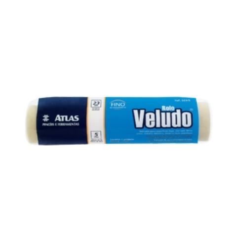 Rolo De Veludo Atlas 23cm Para Acabamento Fino
