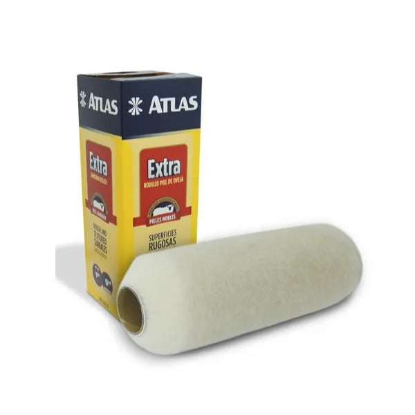 Rolo De Lã De Carneiro Extra Atlas 23cm Para Pintura Profissional