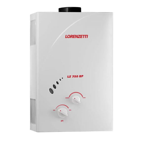 Aquecedor De Água A Gás Lorenzetti Lz750bp 7,5l Glp Branco