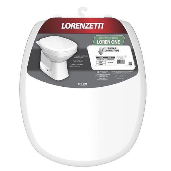 Assento Sanitário Lorenzetti Loren One em PP Branco