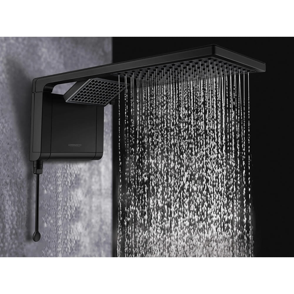 Chuveiro Acqua Duo Lorenzetti 7800w 220v Preto / Cromado