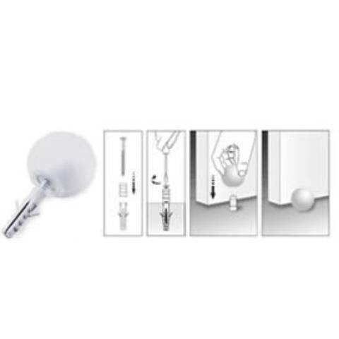 Batedor De Porta Bola Branco Bemfixa